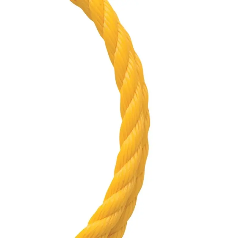 1/4 In. Diameter X 100 Ft. Length Yellow Twisted Polypropylene Rope