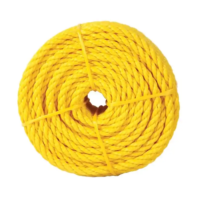 1/2 Inch Diameter X 50 Feet Long Yellow Twisted Polypropylene Rope