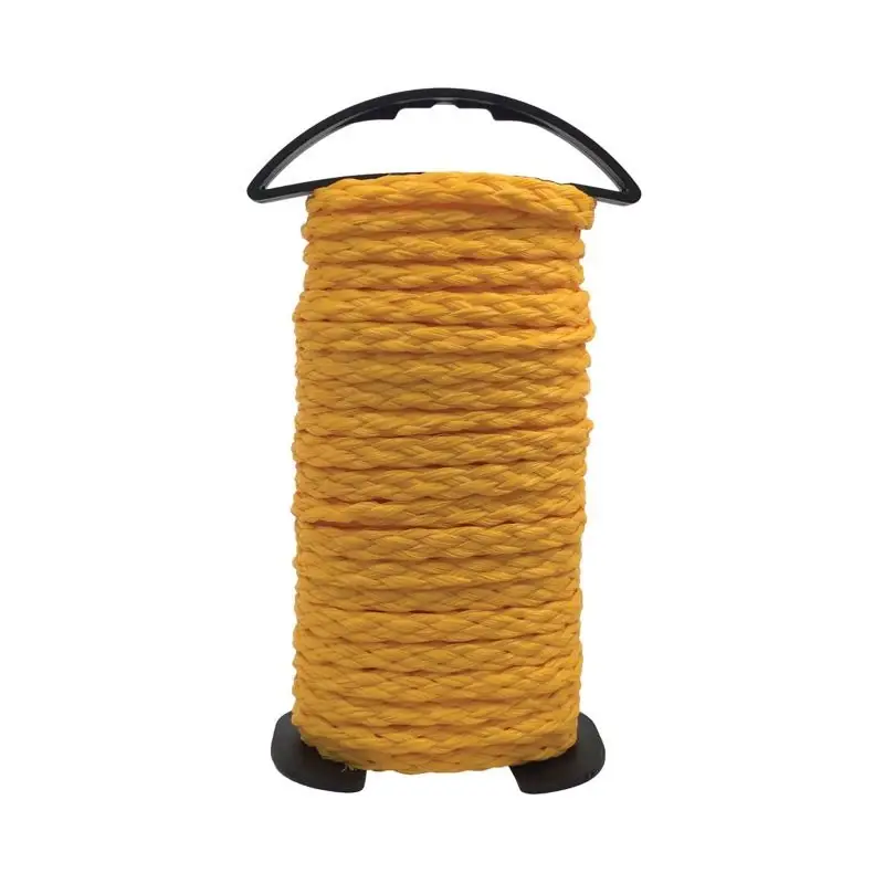 3/8 In. Diameter X 50 Ft. Length Yellow Hollow Braided Polypropylene Rope