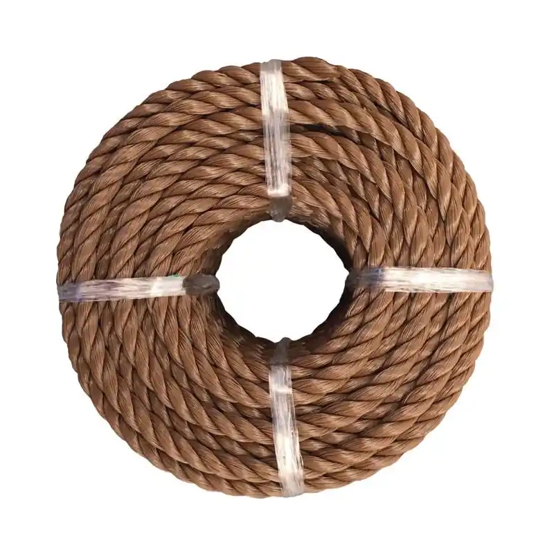 1/4 Inch Diameter X 50 Feet Long Brown Twisted Polypropylene Rope