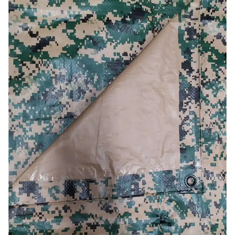 Ace 8 Ft. W X 10 Ft. L Medium Duty Polyethylene Reversible Tarp Woodland Camo