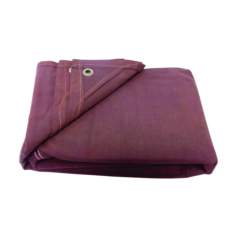 6 Ft. W X 8 Ft. L Heavy Duty Brown Canvas Tarpaulin