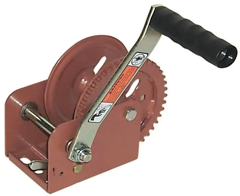 Dl1300 Hand Ratchet Winch, 300 Lb Pull, 7/32 In Dia Wire Rope, 56 Ft L