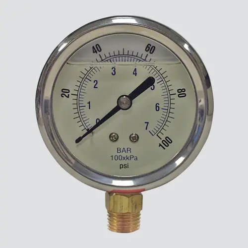 Glycerin Pressure Gauge, Stainless Steel, 2.5-In., 5,000 PSI