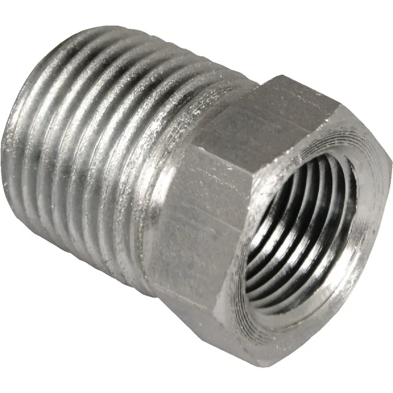 Apache Steel 1/2 In. D X 3/8 In. D Hydraulic Adapter 1 Pk
