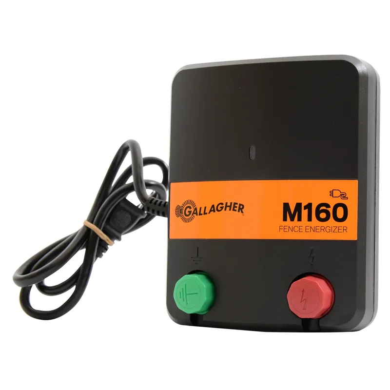 Electric Fence Charger, M160, 1.6 Stored Joules, 110-Volt