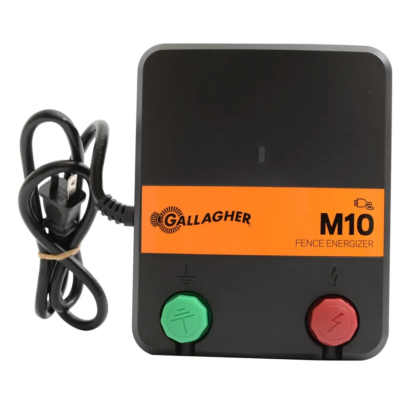 Electric Fence Charger, M10, 0.1 Joules, 110-Volt
