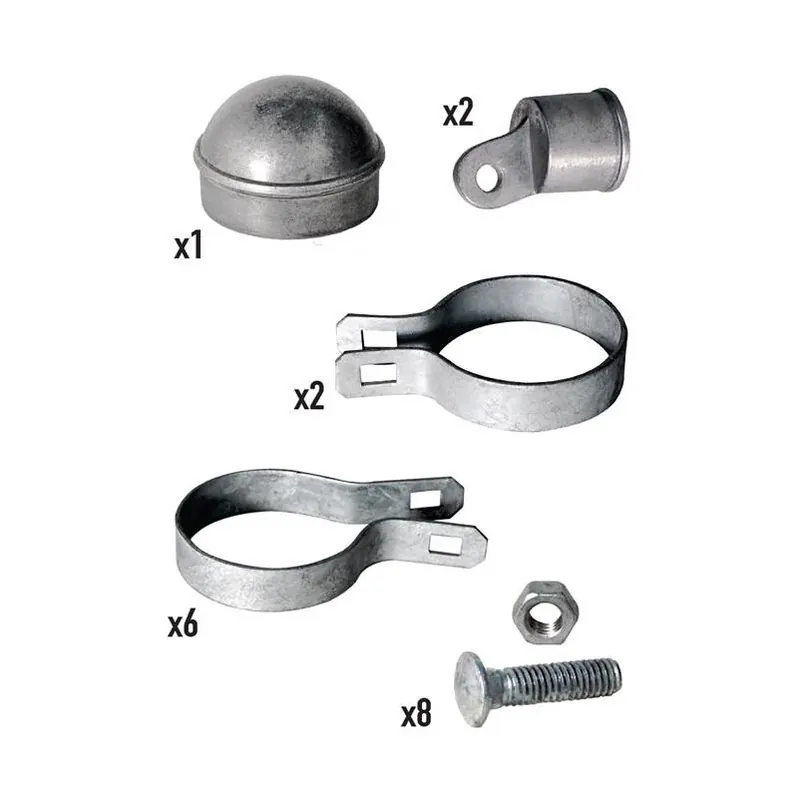 YardGard 3 In. H Steel Chain Link Fence Corner Post Kit