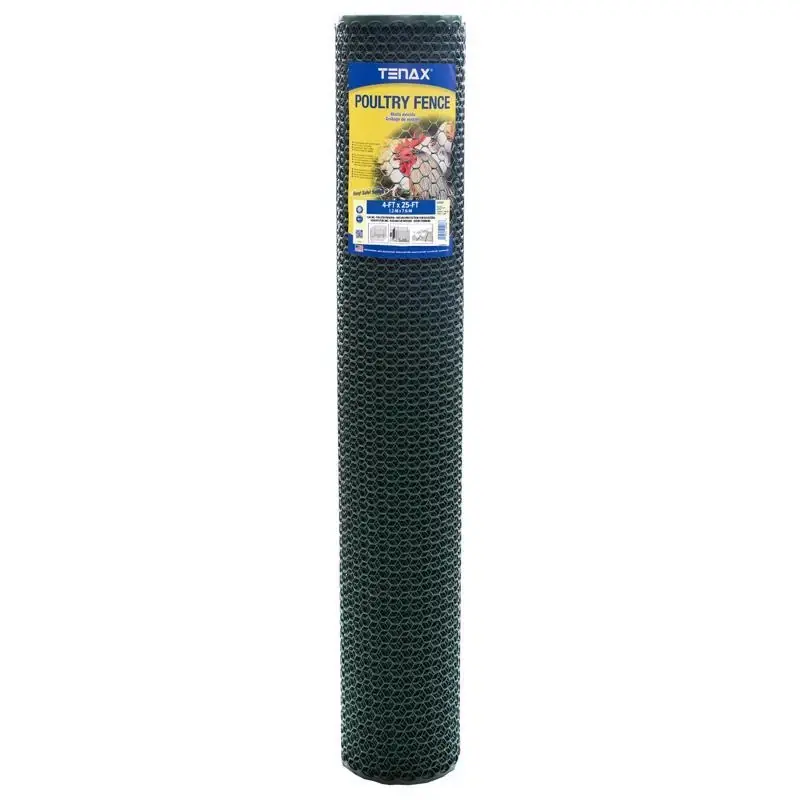 4 Ft. X 25 Ft. Green High Density Polyethylene Poultry Fence