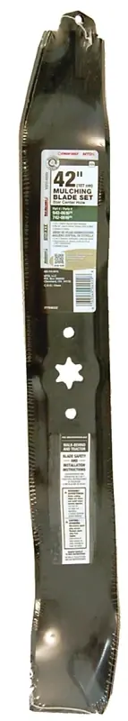 Troy-Bilt 42 In. Mulching Mower Blade Set For Riding Mowers 2 Pk
