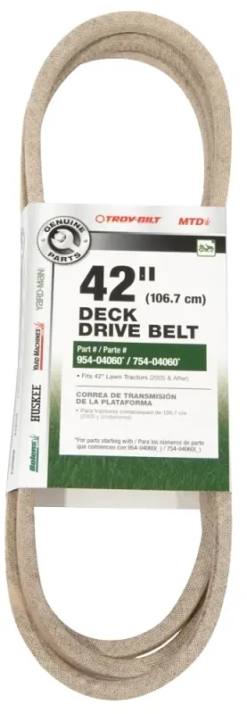 42 Inch Riding Mower Deck Drive Belt For Lawn Tractor Replacement