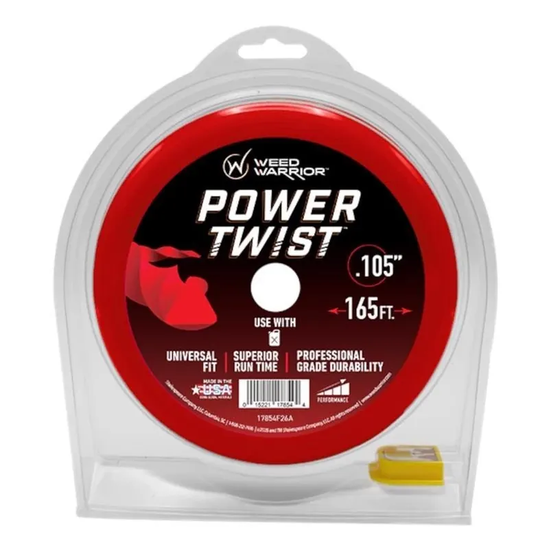 Weed Warrior Professional 0.105‑Inch Twist Trimmer Line – 165‑Foot Heavy‑Duty