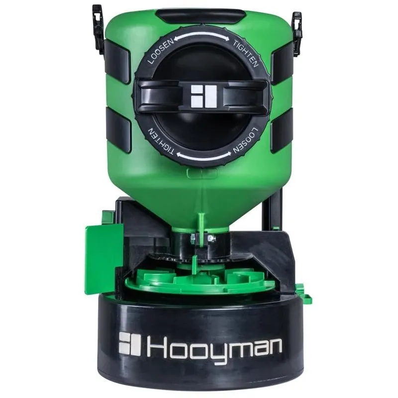 Hooyman 35‑lb Plastic Chest‑Mount Spreader For Fertilizer, Ice Melt & Seed