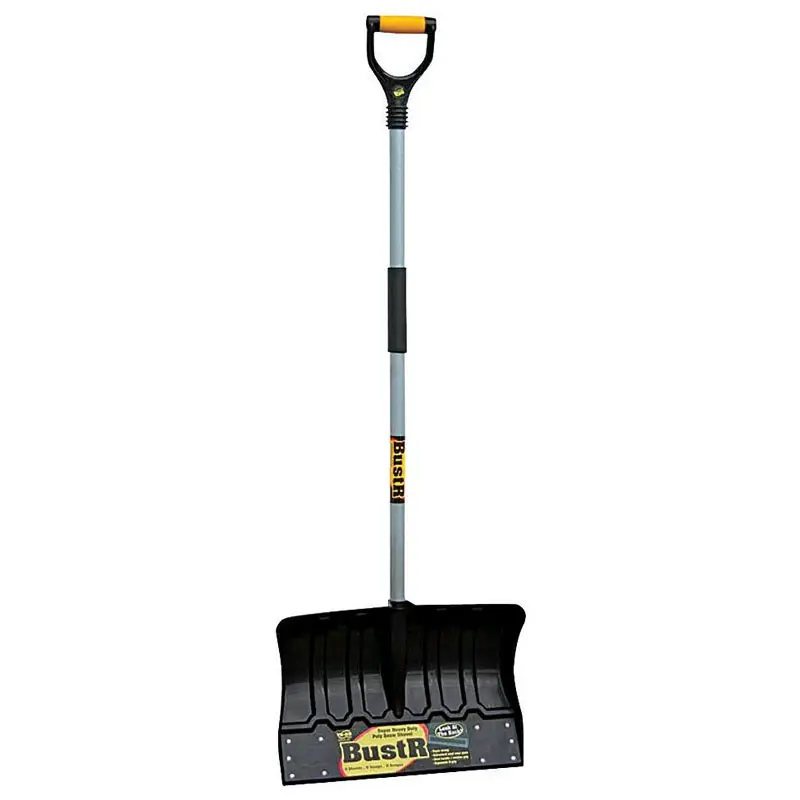 Bustr 18 In. W X 55 In. L Heavy-duty Poly Snow Shovel With Steel Handle