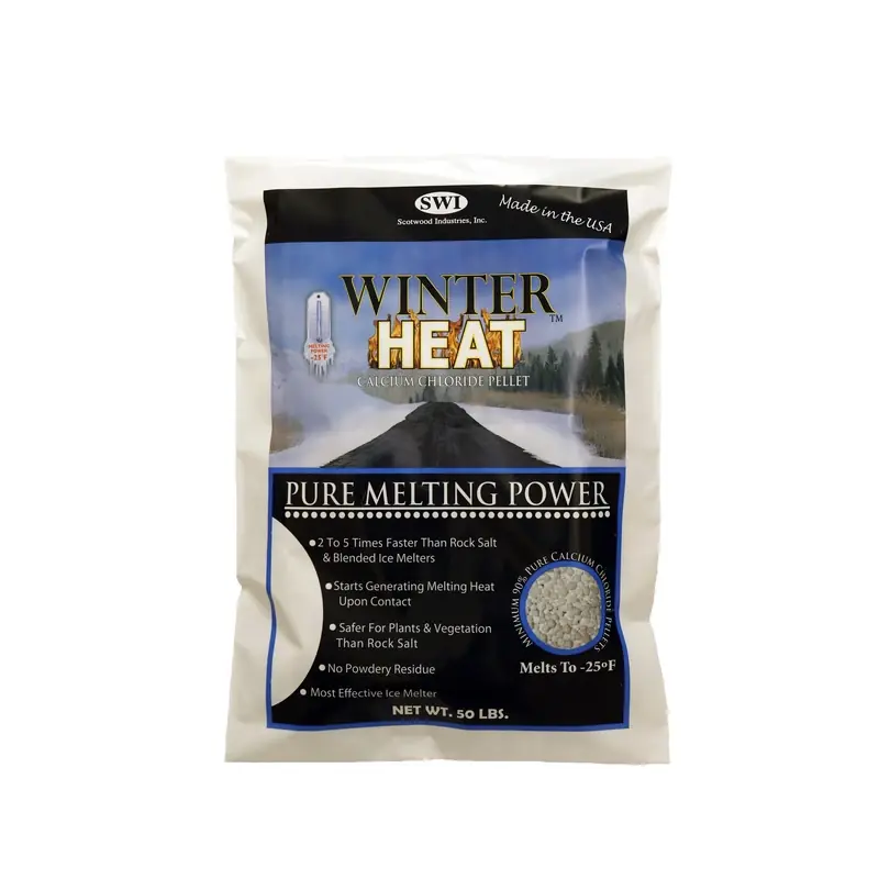 50 Lb Calcium Chloride Pellets Ice Melt - Prestone Driveway Heat 50b-heat