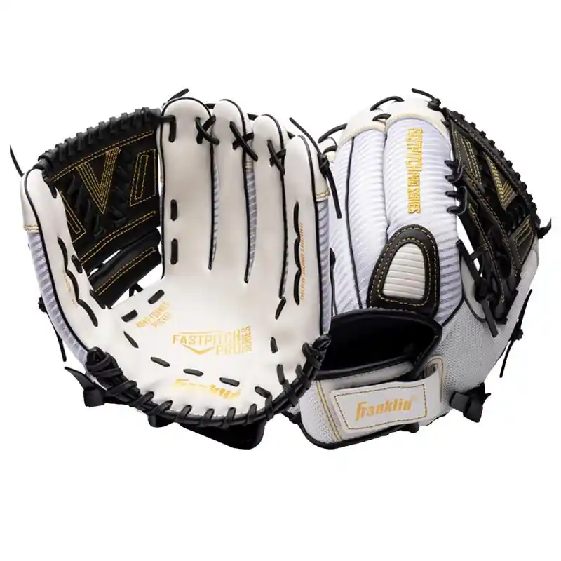 Franklin ProSeries Black/White PVC Right-handed Softball Glove 12 In. 1 Pk