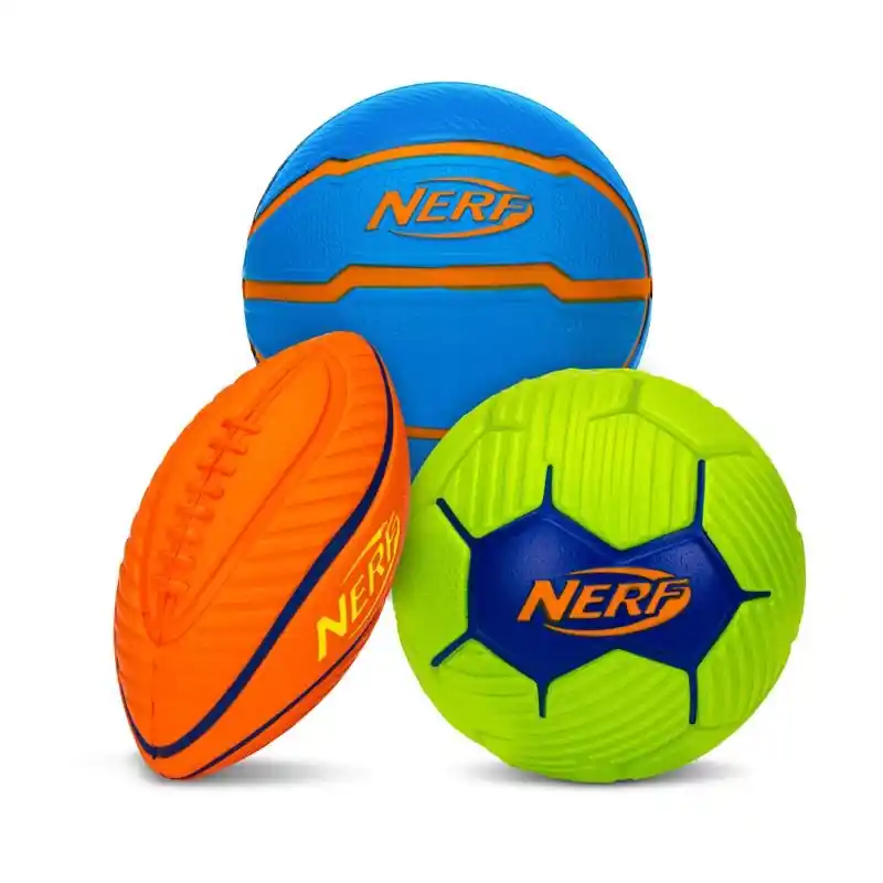NERF Mini Soccer, Football, And Basketball Ball Assortment