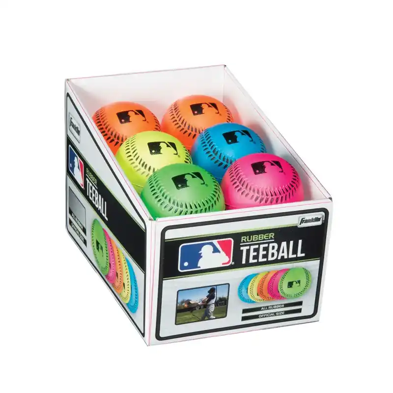 Franklin Pro Brite Assorted Neon Rubber T-Ball 9 In. 1 Pk