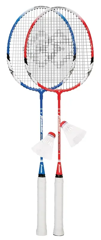 2-player Replacement Badminton Racket Set With Tempered Steel Frame