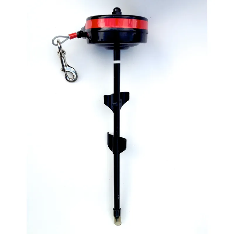 Dog Tie Out With Stake, Retractable, Large