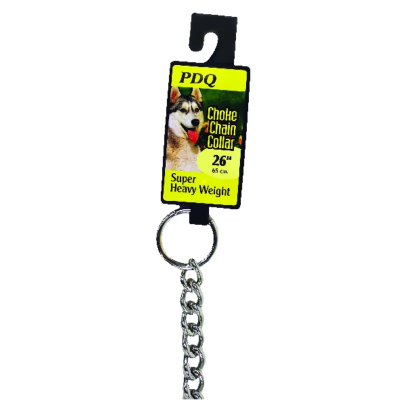 26 In. Chrome-plated Steel Heavy-weight Dog Choke Chain Collar