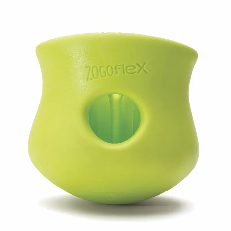 West Paw Zogoflex For Dog Green Plastic Toppl Pet Toy Small 1 Pk