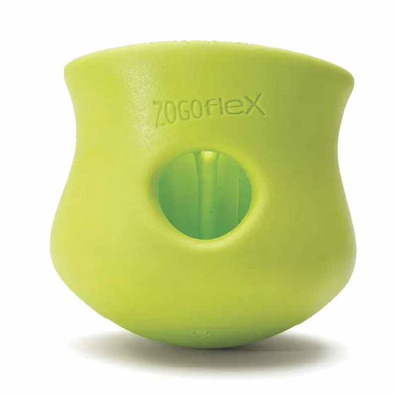 West Paw Zogoflex For Dog Green Plastic Toppl Pet Toy Large 1 Pk