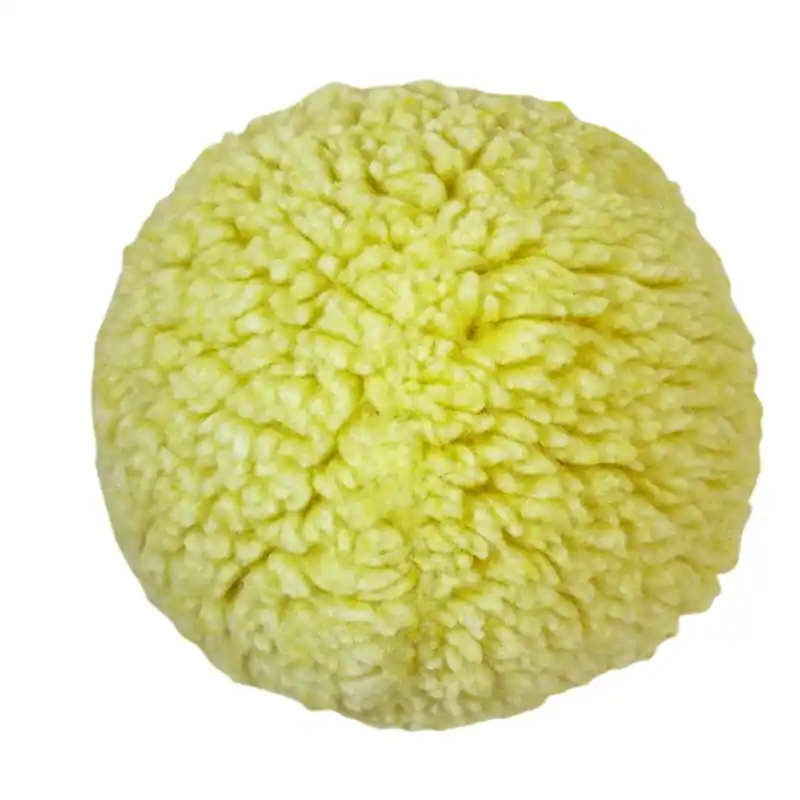 Beige Hugglefleece Ball Dog Toy Small 4 Inch