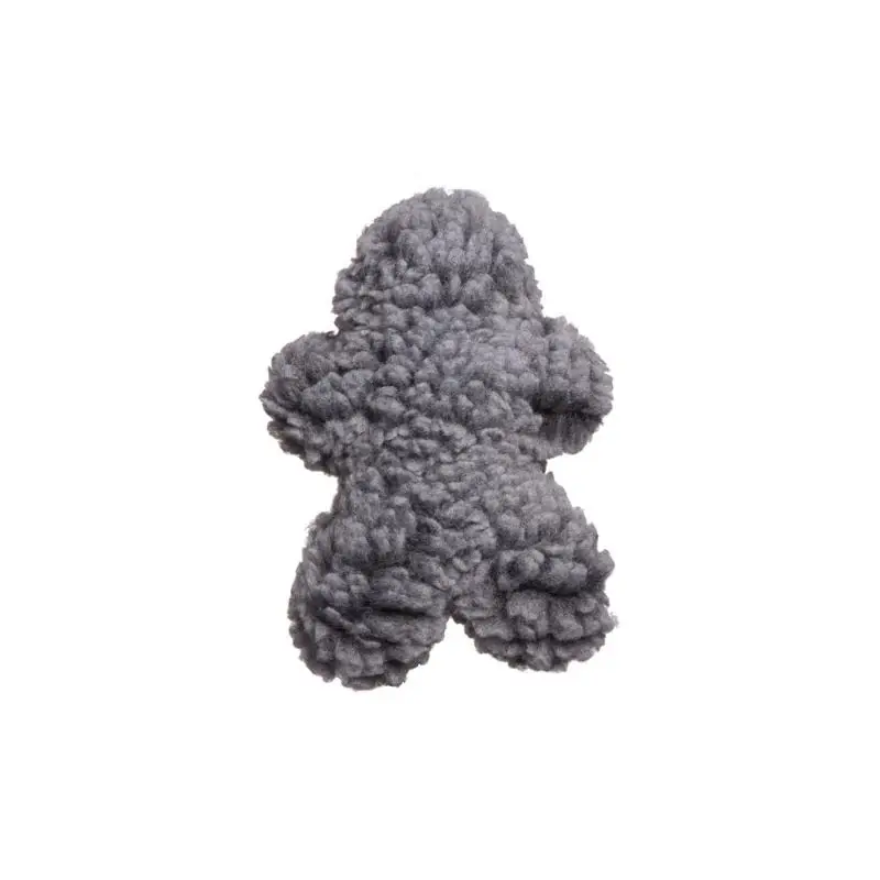 HuggleHounds HuggleFleece For Dog Gray Fleece Man Pet Toy Medium 1 Pk
