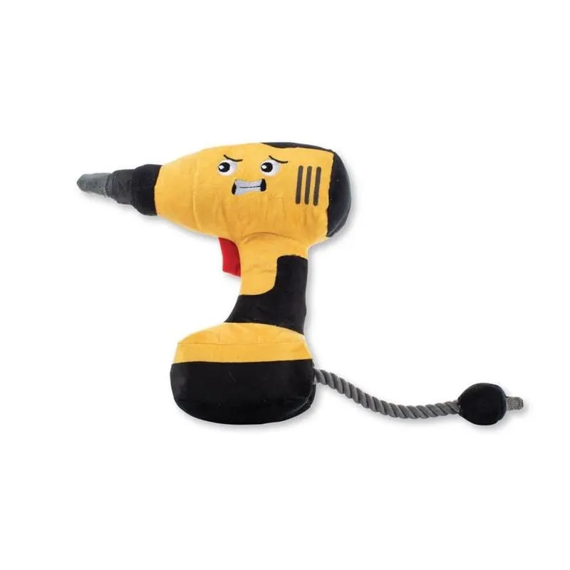 Power Through Plush Dog Toy – Black & Yellow By Wagsdale