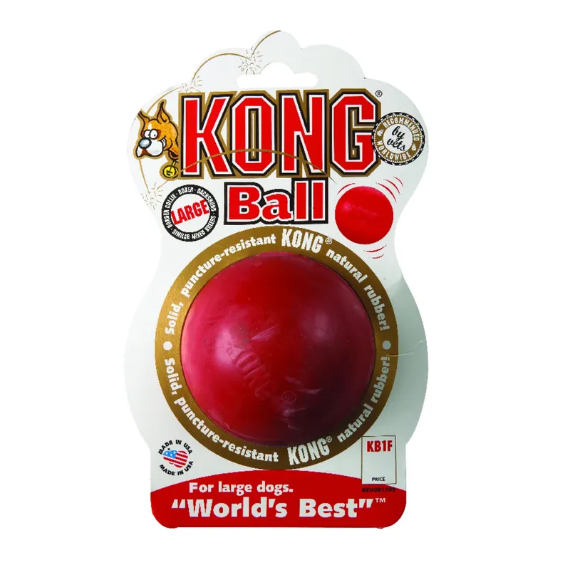 Kong For Dog Red Rubber Rubber Ball Large 1 Pk
