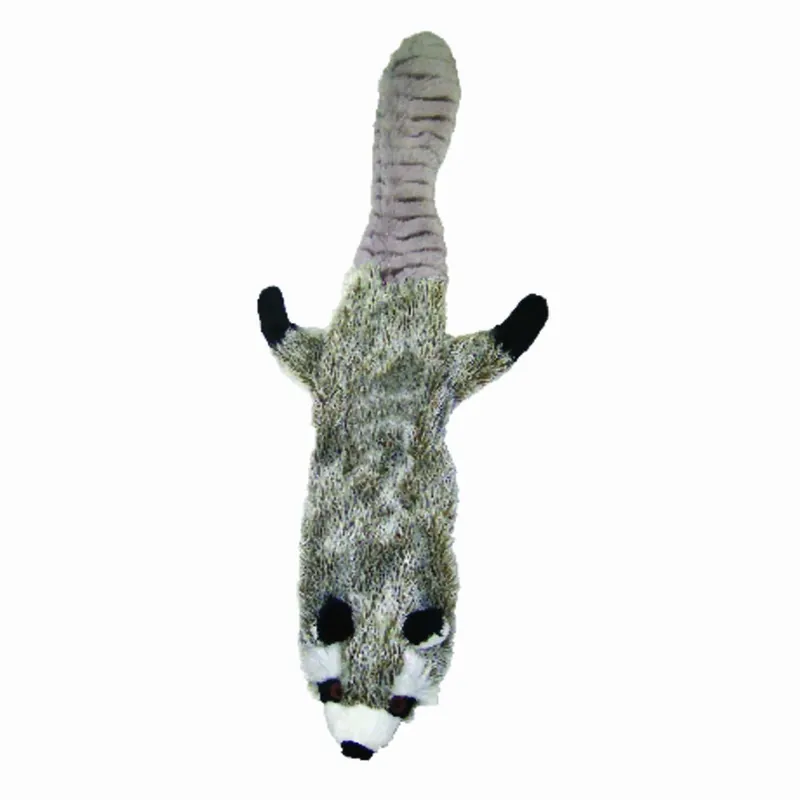 Spot Skinneeez For Dog Multicolored Plush Raccoon Dog Toy Small 1 Pk