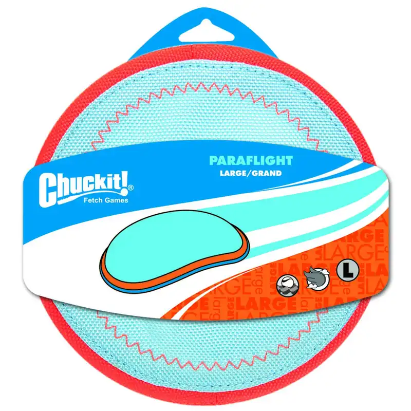 Chuckit! For Dog Blue/Orange Nylon Paraflight Flying Dog Toy Large 1 Pk