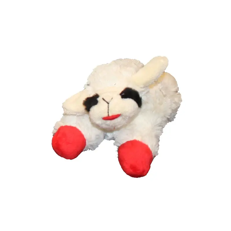 Multipet Lamb Chop For Dog Multicolored Plush Dog Toy Small 1 Pk