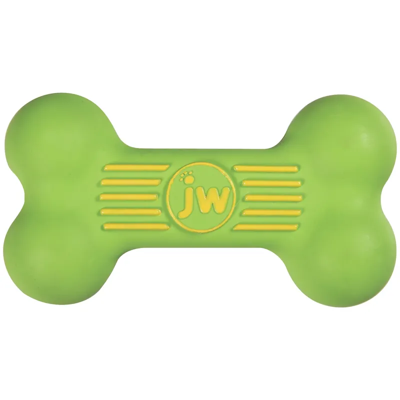 JW Pet Assorted ISqueak Bone Rubber Dog Toy Small