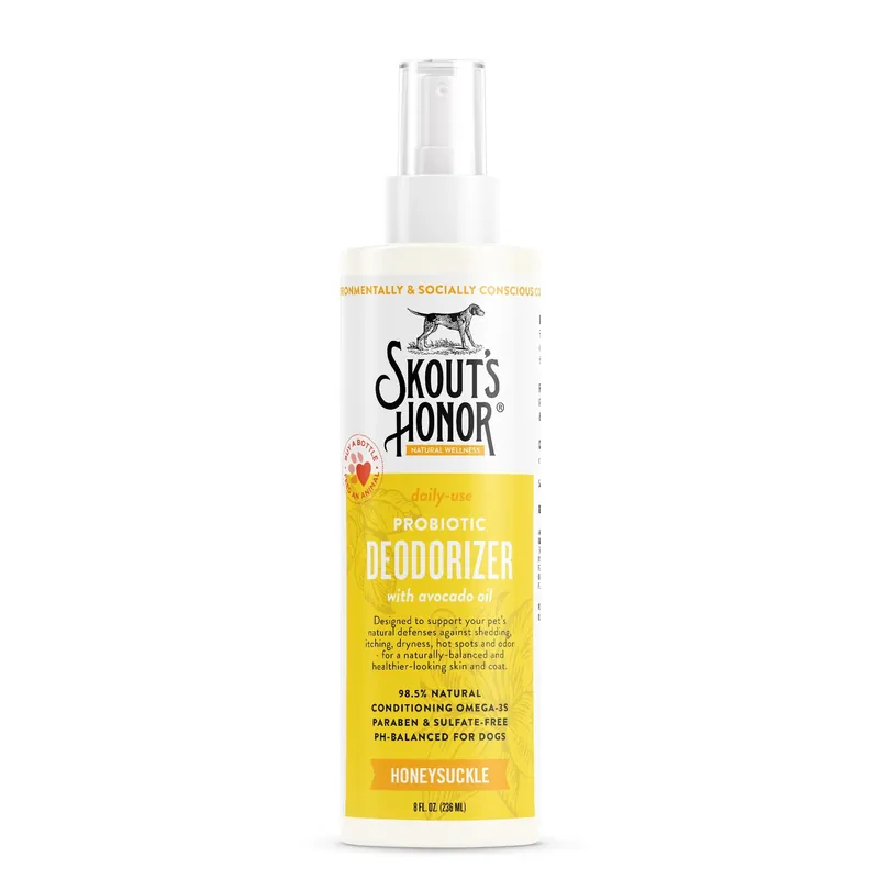 Honeysuckle Probiotic Deodorizer For Cats & Dogs, 8 Ounces