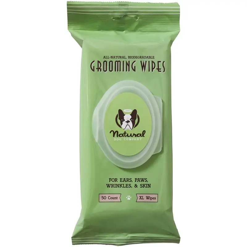 Natural Dog Company Unscented Dog Multi-Purpose Wipes 50 Pk