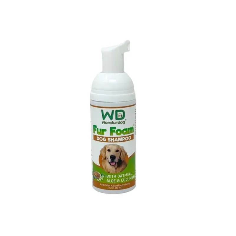 Wondurdog Oatmeal & Coconut Fur Foam Dog Shampoo – 2 oz