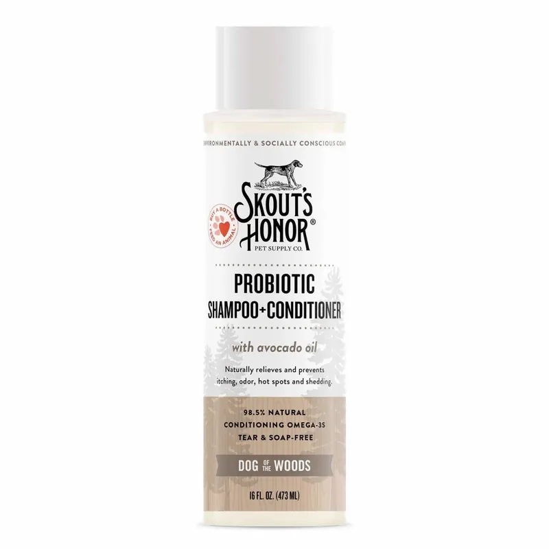 Dog Of The Woods Probiotic Shampoo & Conditioner For Cats & Dogs, 16 Ounces