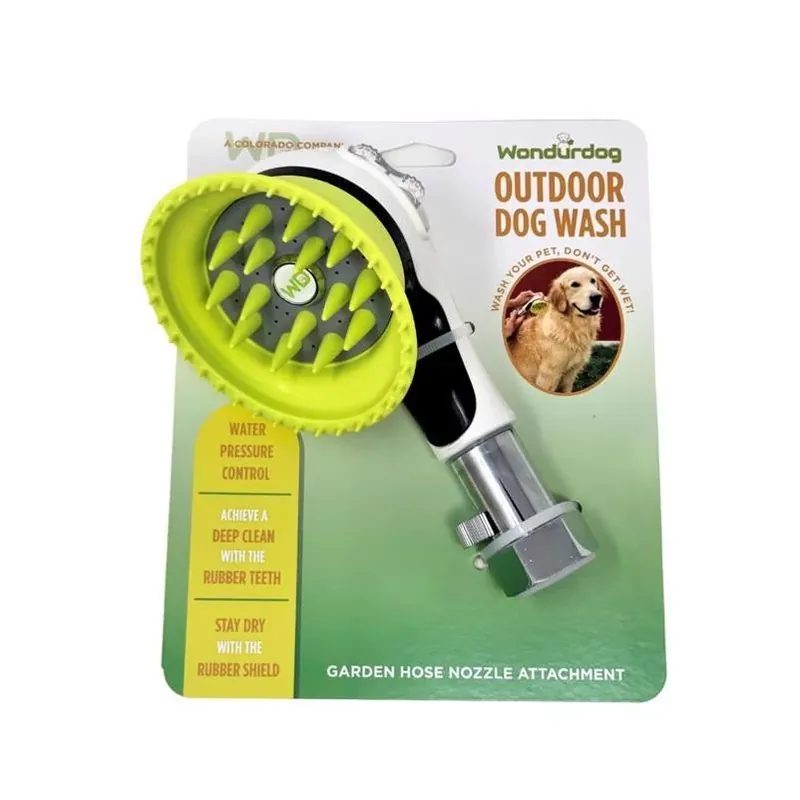 Wondurdog Multicolor Dog Bath Wand – Gentle Grooming Brush (1 Pack)