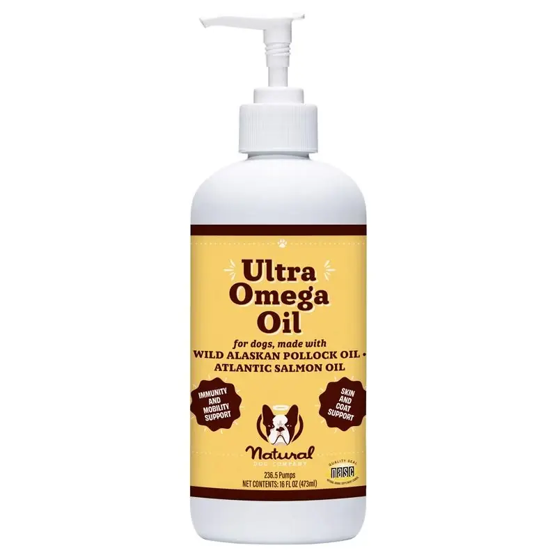 Natural Dog Company Omega 3 Dog Supplement Liquid 16 Oz