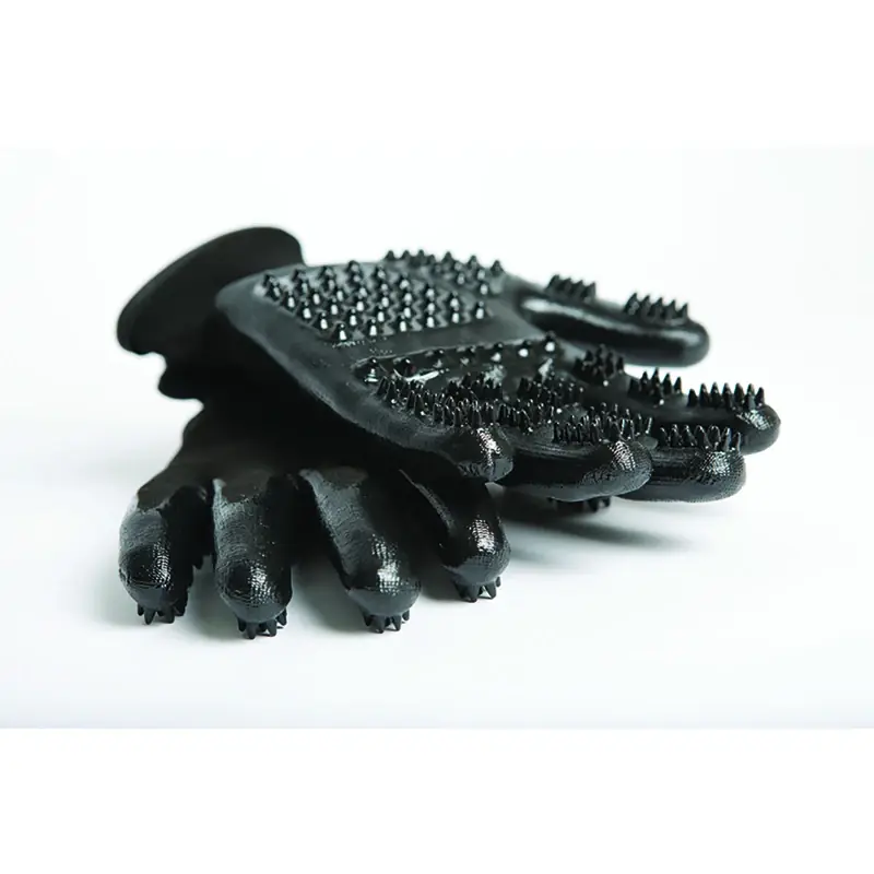 Grooming Gloves For General Use, Medium Size, Black