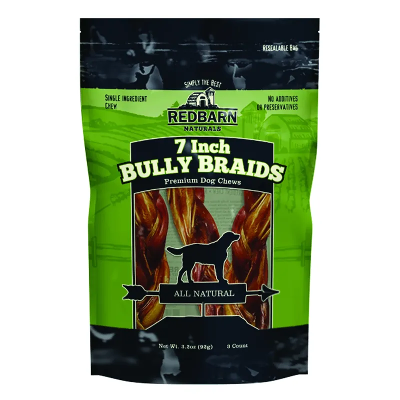 Redbarn Beef Grain Free Bully Stick For Dogs 3.2 Oz 7 In. 3 Pk