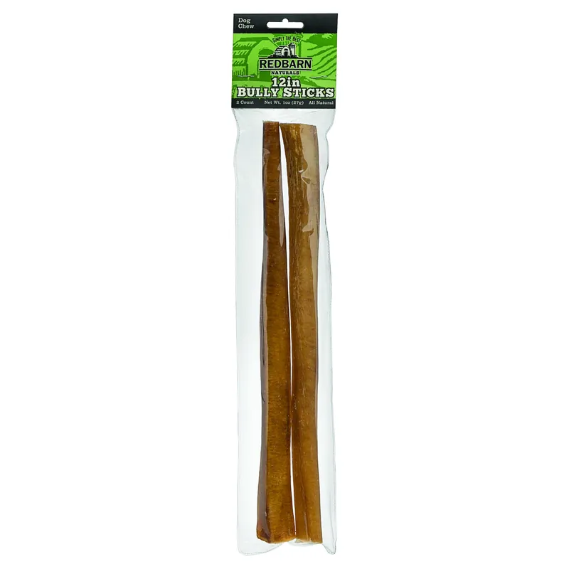 Redbarn Beef Grain Free Bully Stick For Dogs 12 In. 2 Pk