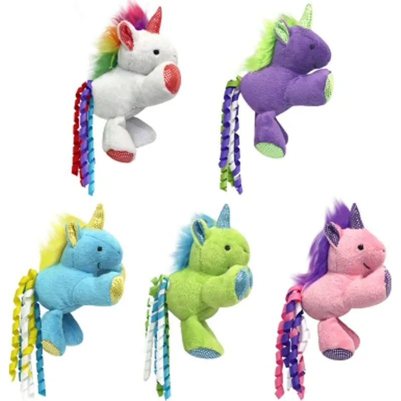 Multipet Assorted Plush Unicorn Cat Toy 8.5 In. 1 Pk