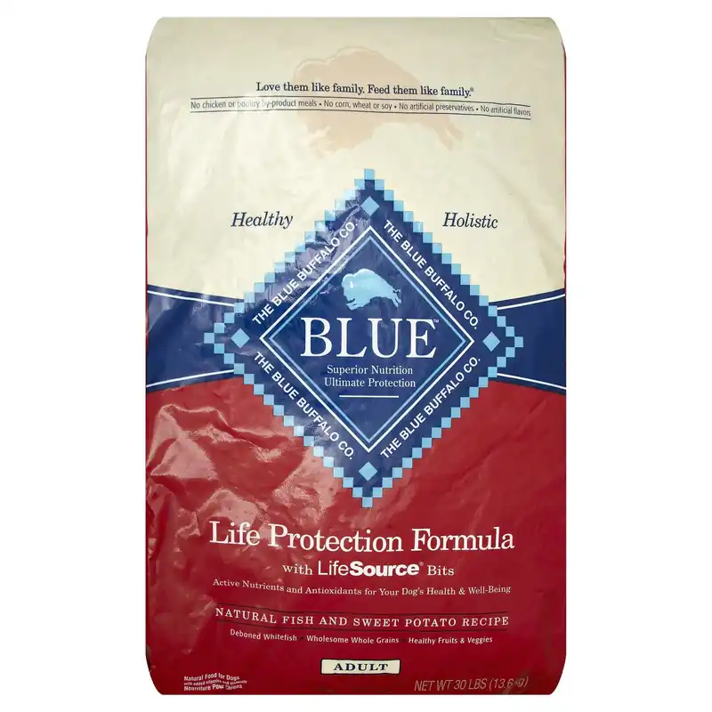 Dry Dog Food, Fish & Sweet Potato, 30 Lbs.