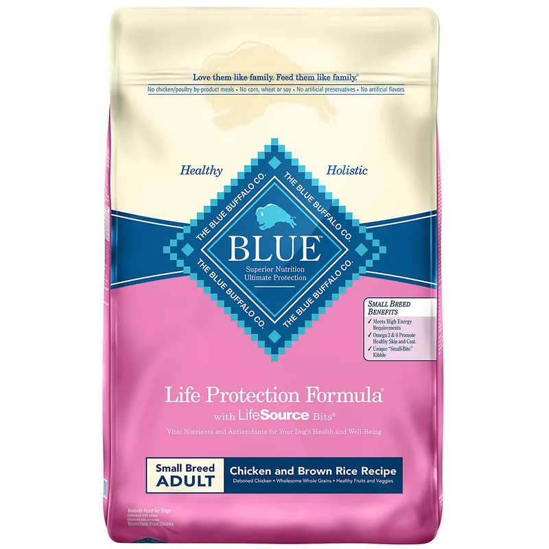 Dry Dog Food, Chicken/Rice, Small Breed,15 Lbs.