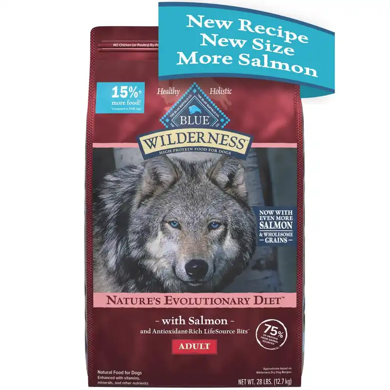 Wilderness Adult Salmon Dry Dog Food Grain Free 28 Lb