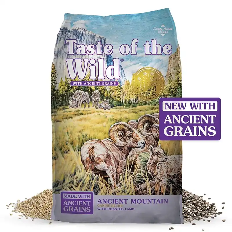 Ancient Mountain Dry Dog Food With Lamb, 28 Lb