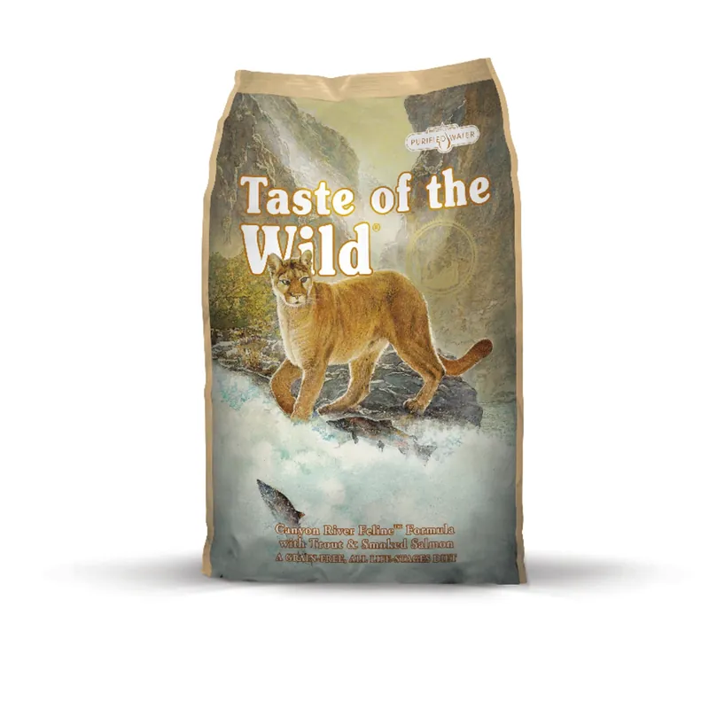 Canyon River Feline Dry Cat Food 14 Lb Grain Free Trout & Salmon